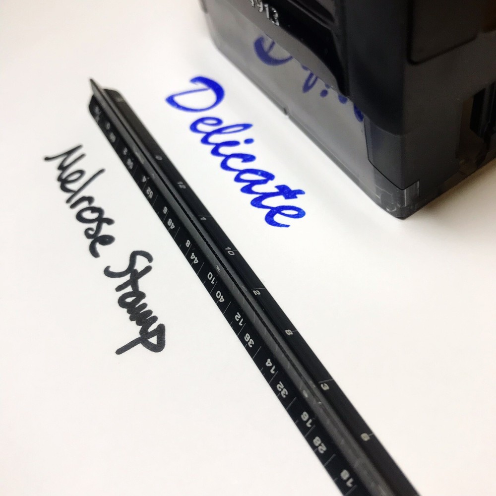Delicate Rubber Stamp Blue Ink Self Inking Ideal 4913