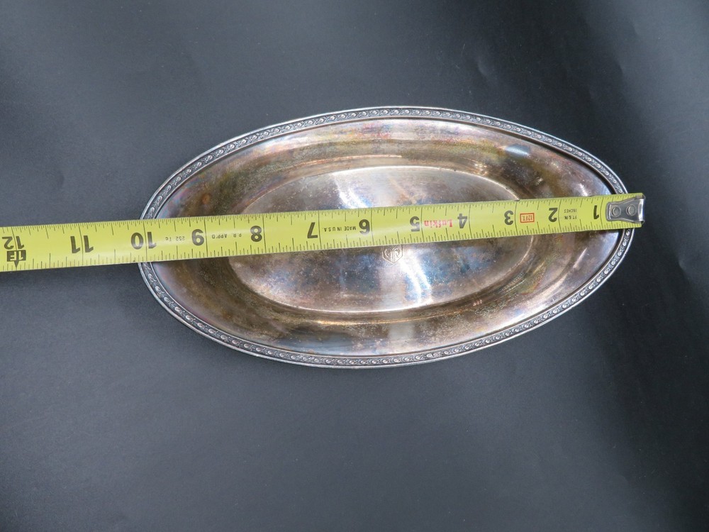 VTG Silver Plate Tray marked HOTEL DAVIS by Albert Pick & Co Bridgeport INC