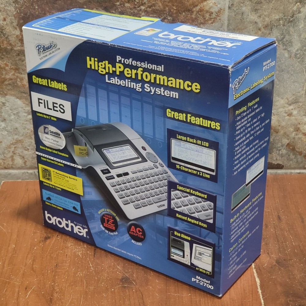 Brother PT 2700 Desktop Labeling System