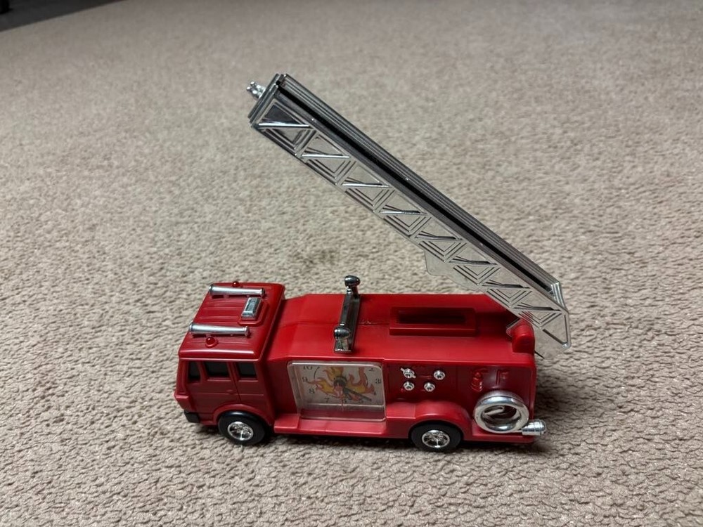 Fire Ladder Truck with Clock Face