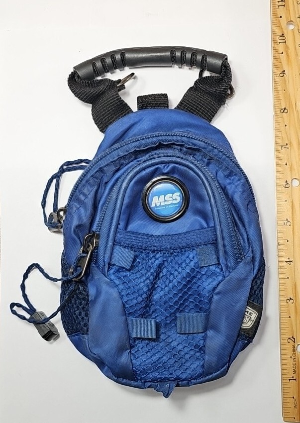 CMC Mini Day Pack - Golf Tee Accessory Bag Navy Blue *Used Missing Pull String*