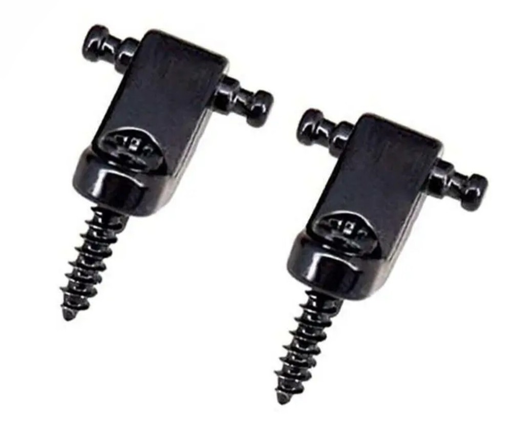 2pc Black Roller String Tree Guide Electric Guitar