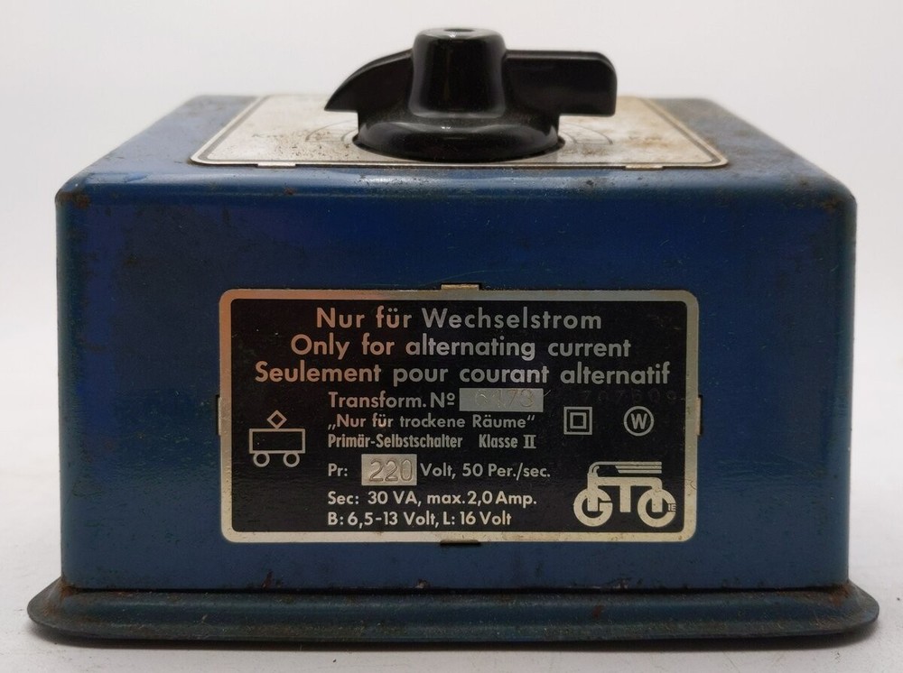 Marklin 6173 Vintage 220 Volt Transformer