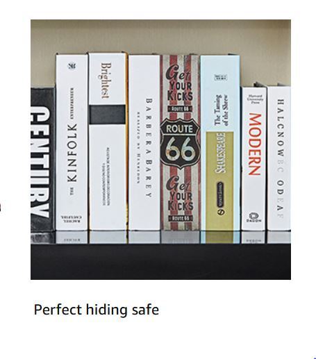 Book Safe Security Hidden Diversion Storage, Combination Lock, Choice Styles,NEW