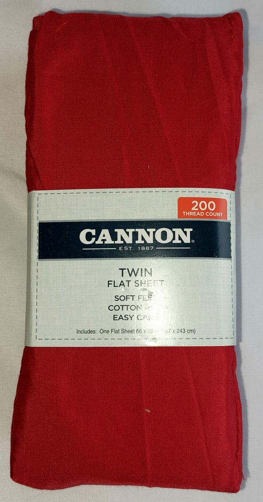 Cannon Jester Red Sheets, Pillowcase