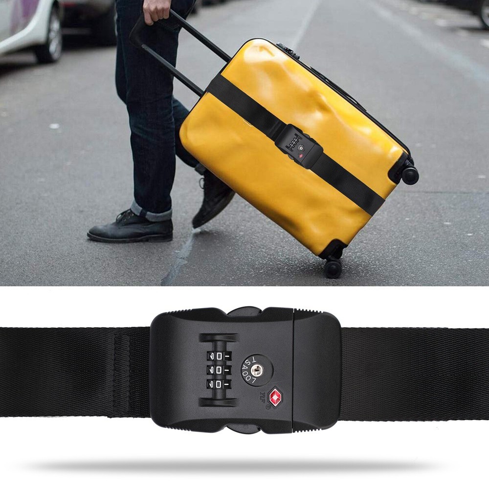 Extra Long Travel Luggage Strap Packing Belt Suitcase Baggage Security Strap US