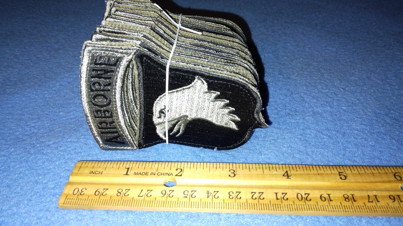 BUNDLE OF 20 - ACU ARMY 101ST AIRBORNE DIVISION PATCHES WITH TABS - HOOK BACKS