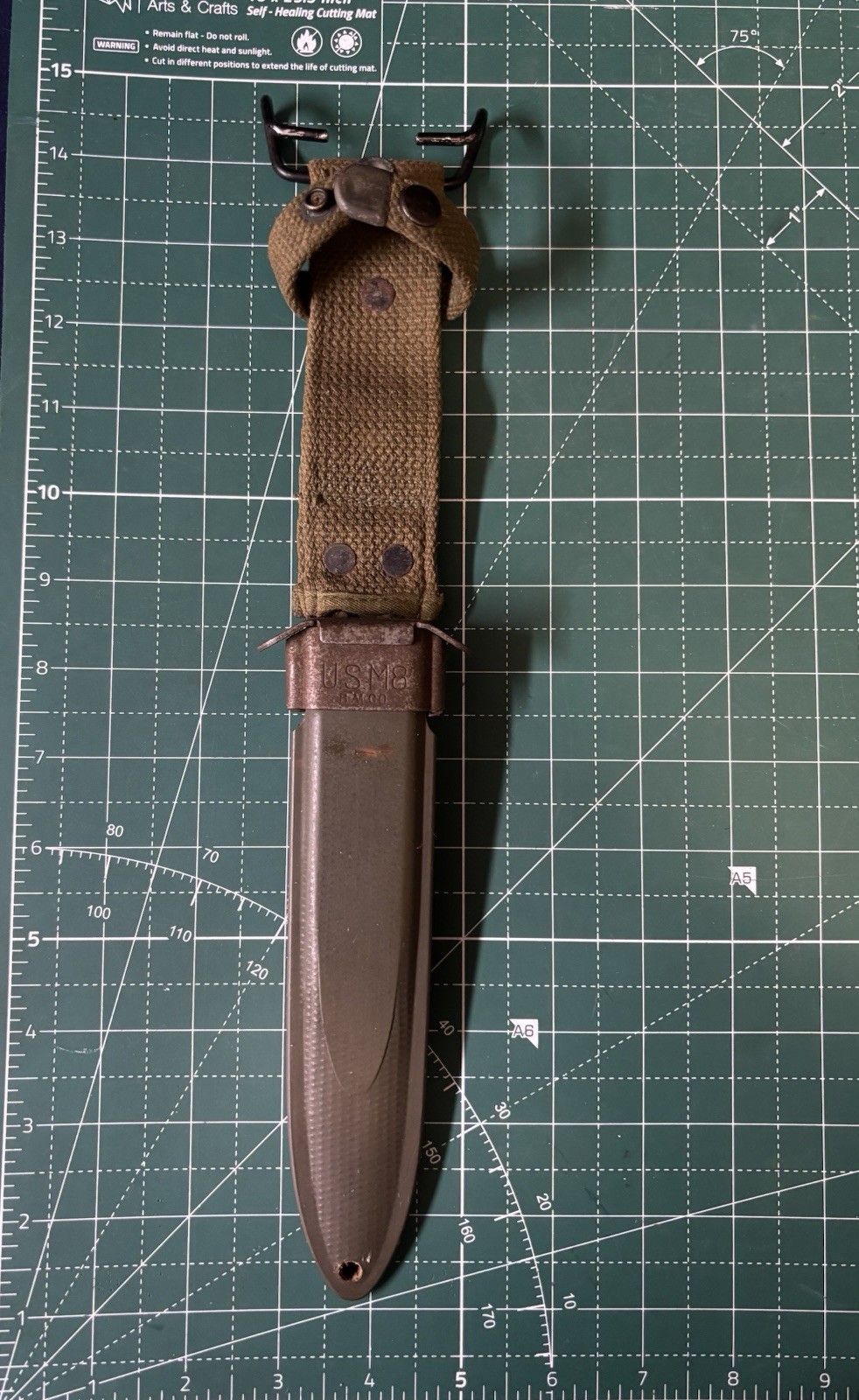 WW2 US Military Rare M3 Fighting Knife Sheath BM CO