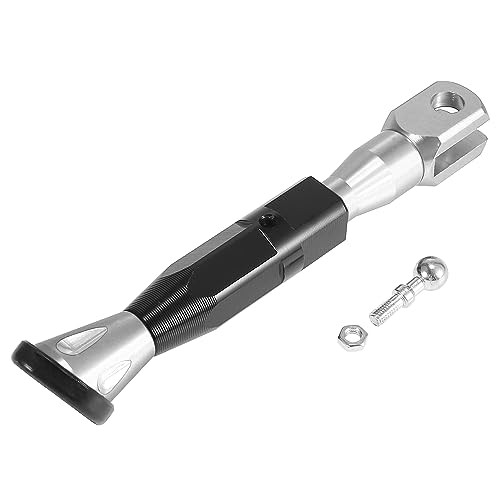 Universal Adjustable Motorcycle Kickstand Side Support Stand Set Silver Tone