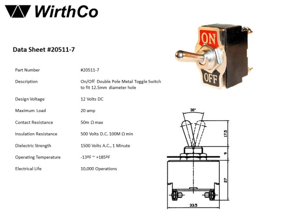 WirthCo 20511 - Multi Purpose Switch