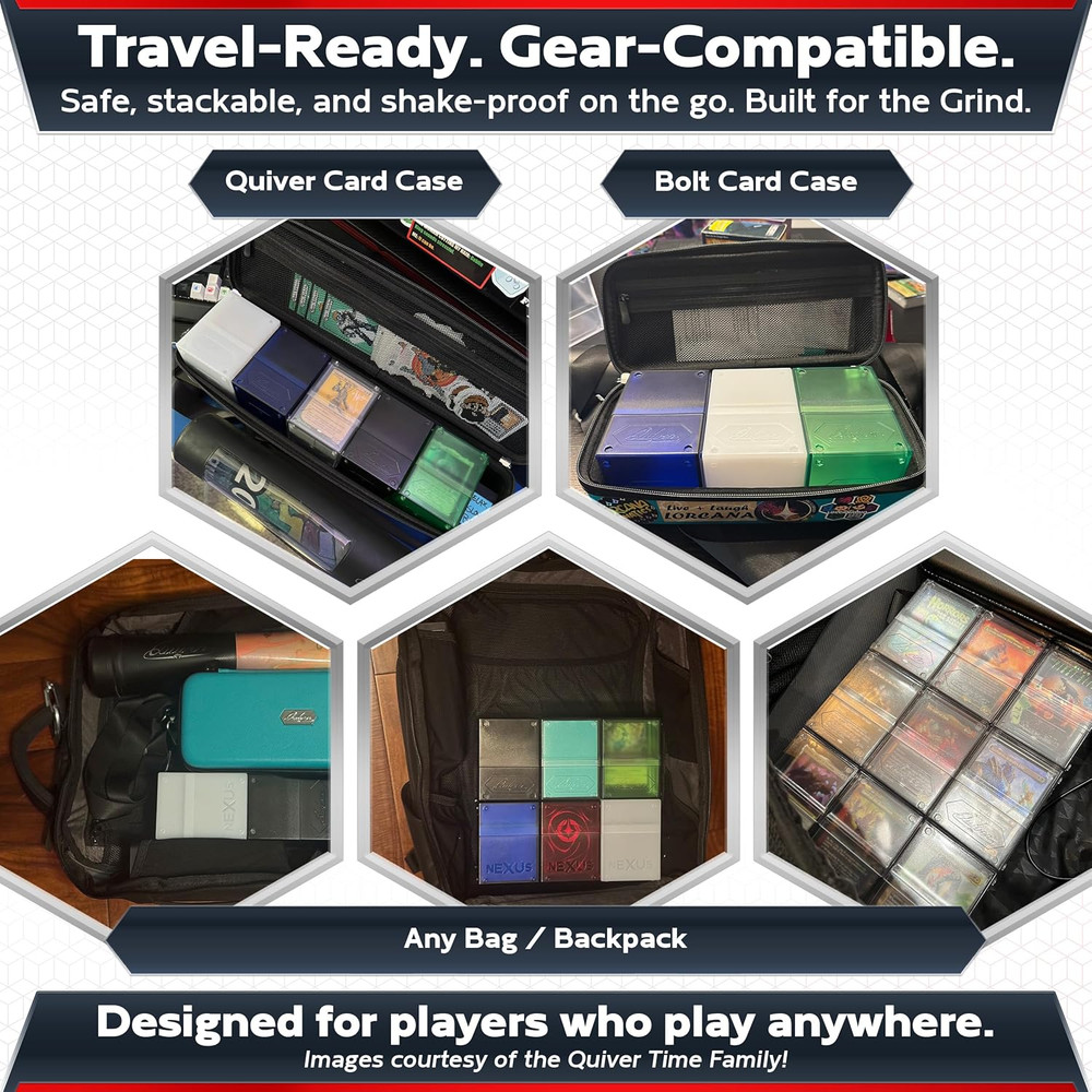 360° Modular Nexus Deckblock - Durable Stackable MTG Deck Box for Commander Fits