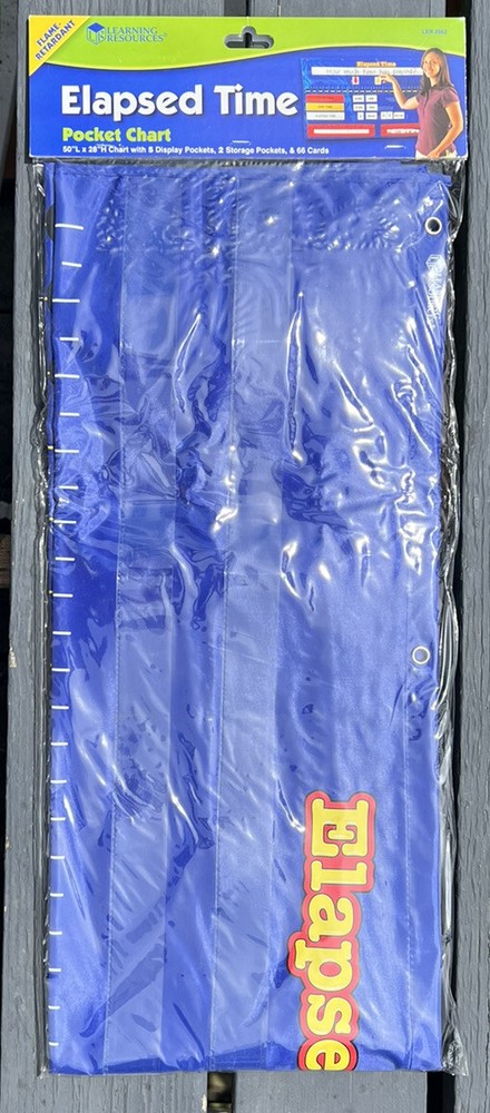 Learning Resources Elapsed Time Pocket Chart LER 2982 NEW