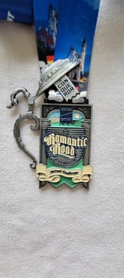 CONQUEROR CHALLENGE MEDAL - ROMANTIC ROAD - VERY NICE !!