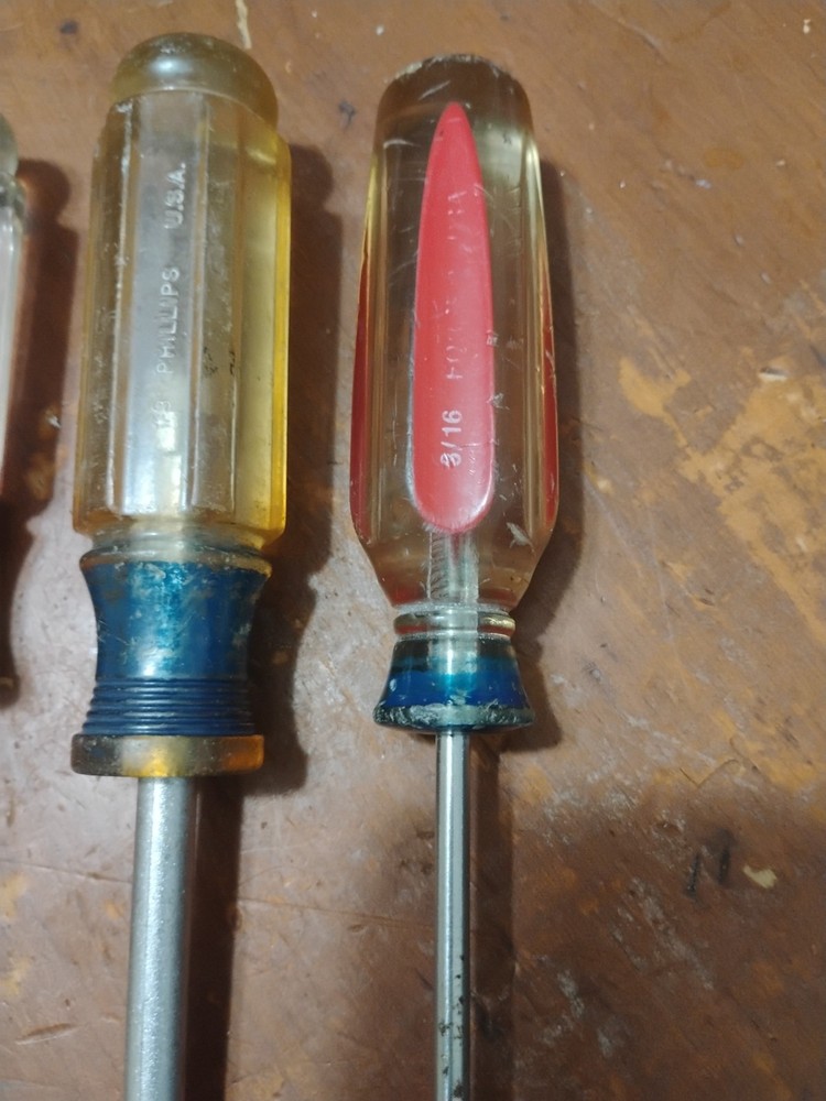 Craftsman 🇺🇸 USA Phillips& FlatHead Screwdriver 3 Pc Set, Sizes In Description