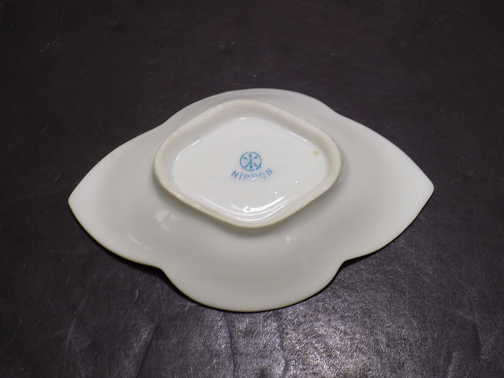 Nippon Hand Painted Gold Trimmed Open Salt Cellar