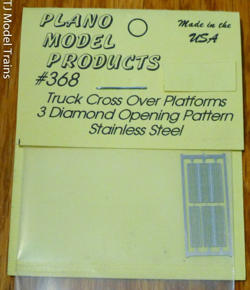 Plano #368 Truck Crossover Platforms -- Diamond Pattern ( Stainless Steel )