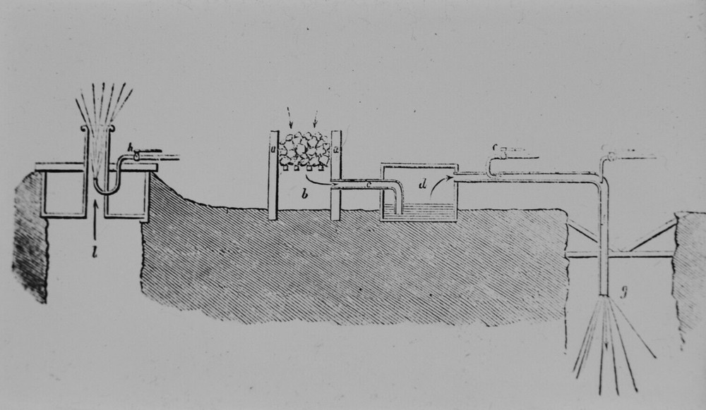 COAL MINING ASTLEY DEEP PIT FIRE MANCHESTER NO2 C1875 Magic Lantern Slide