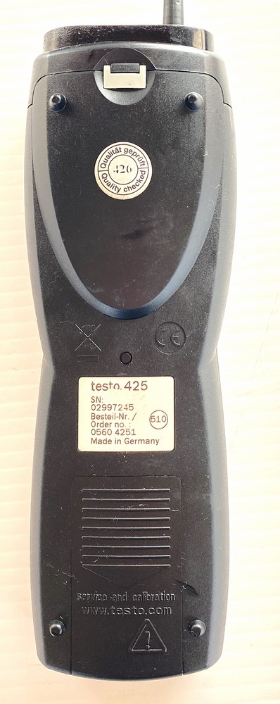 Testo 425 HVAC Anemometer Thermometer Air Volume meter