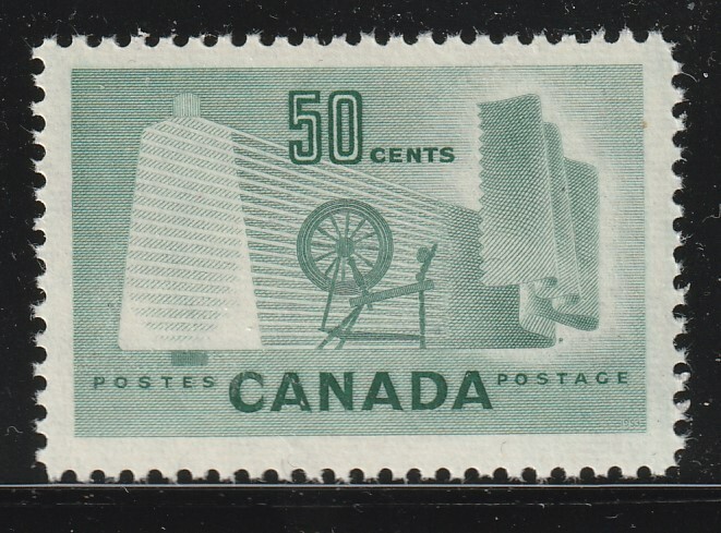 Canada #334, Textile Industry, MNH Stamp 1953
