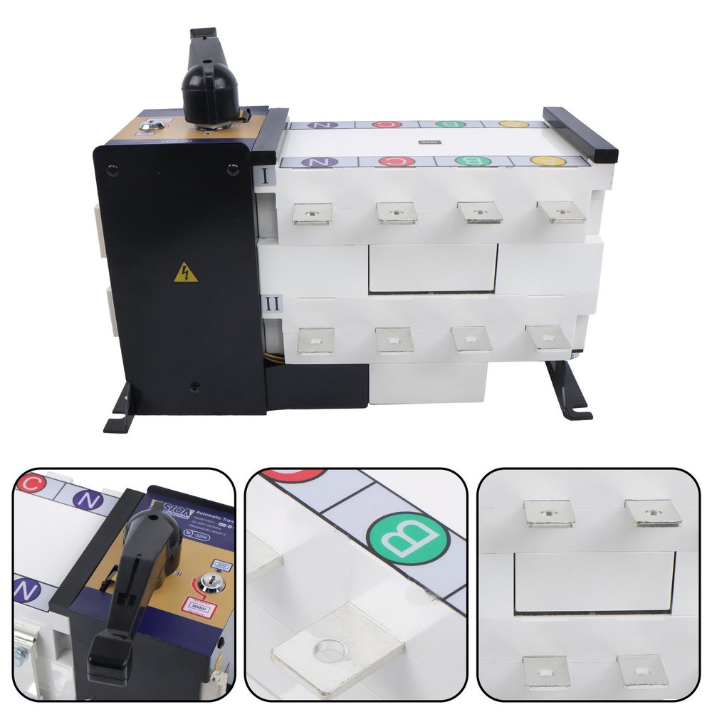 ATS Automatic Transfer Switch 400A 4 P Grid to AC Generator 1 Pack 110V 220V