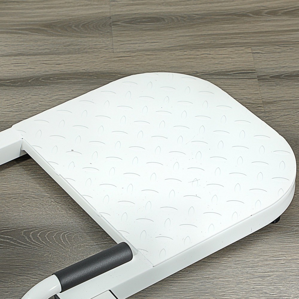 Sissy Squat Machine Hip Thrust Machine with Push Up Stand, White