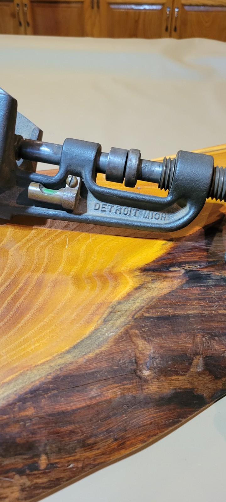 Ultra Rare Antique White Showers Inc Hand Crank Hot Tapping Tool Detroit,MI