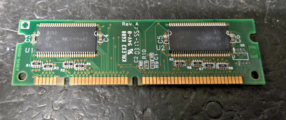 HP C7843AX 16MB PC100 SDRAM Printer Memory DIMM LaserJet 4000 etc Untested pull