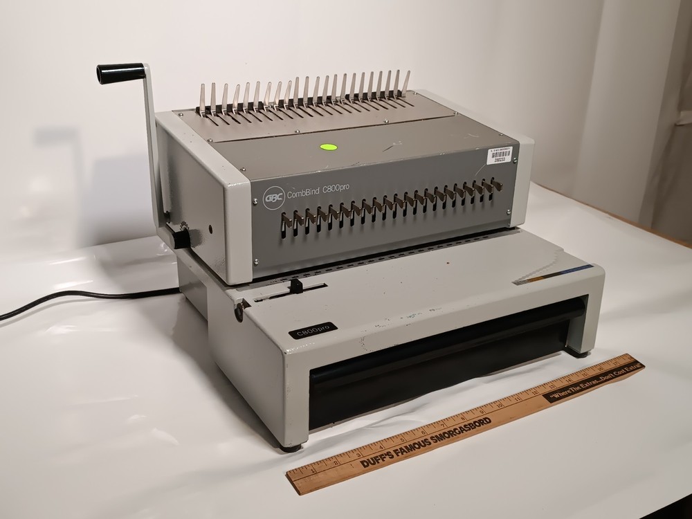 GBC CombBind C800PRO Electric Binding Machine, Binds 500 Sheets, Punches 25