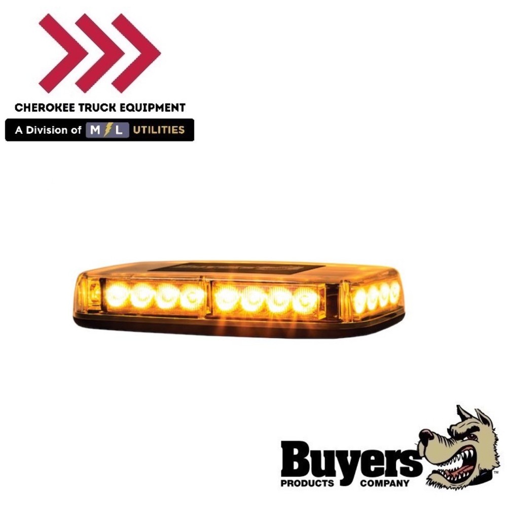 Buyers Products 8891040 11" Rectangular Multi-Mount Amber LED Mini Light Bar