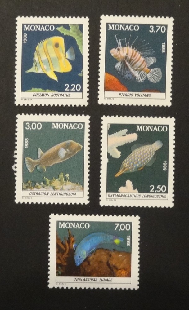 Monaco, Fish - MNH/OG (1607)