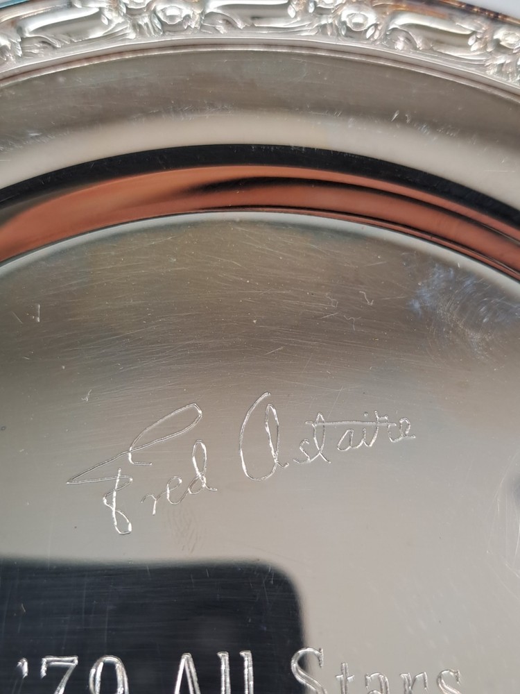 Vintage 1979 Fred Astaire All Stars 3rd Oneida Engraved Commemorative Plate