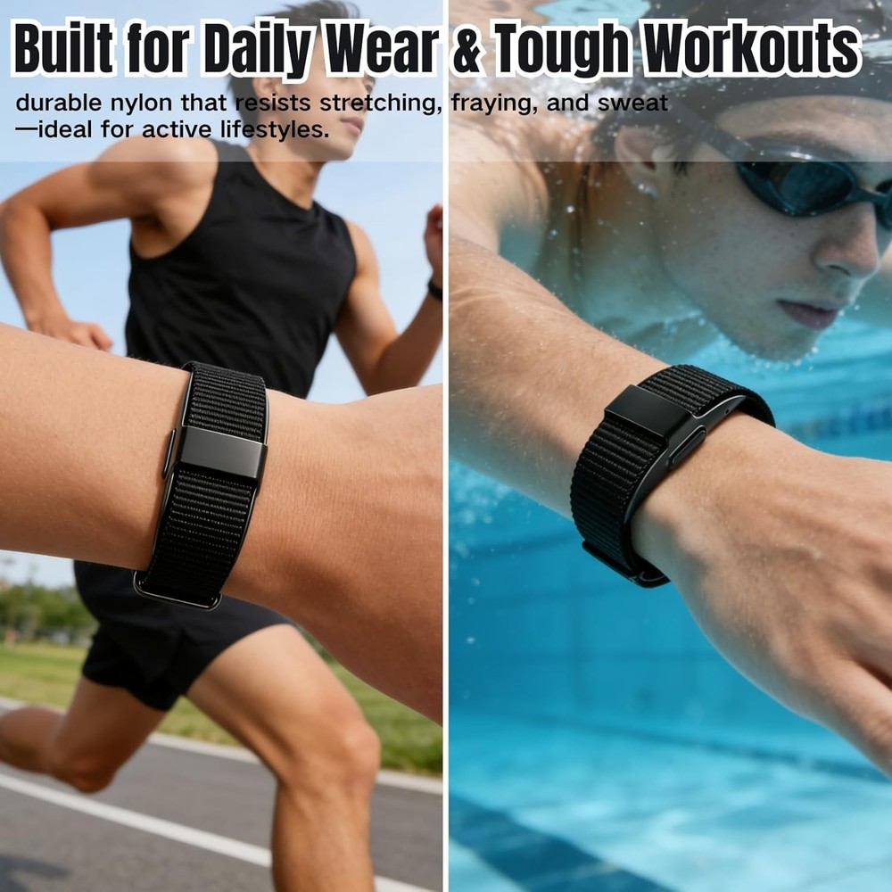 CKONXE Bicep Bands Compatible with Hume Band, Nylon Loop Replacement Strap, Sof