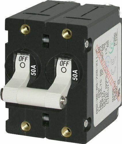 Blue Sea Systems 7242 A-Series Double Pole Toggle (50A)