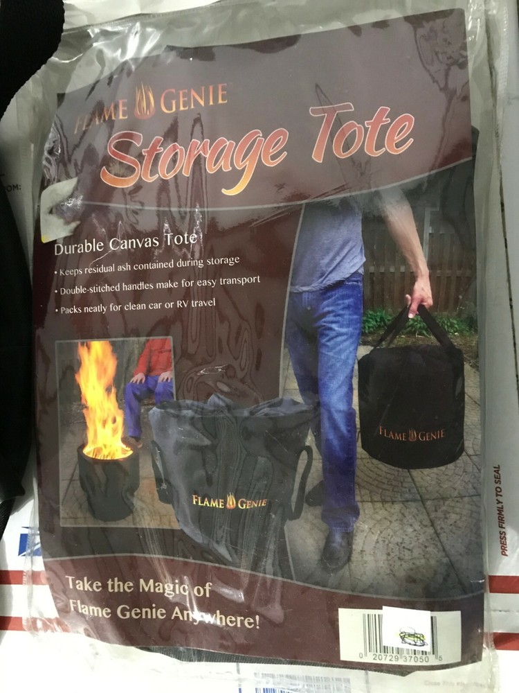 NEW 3-pack FLAME GENIE Storage Fire Pit Storage Tote Durable Canvas