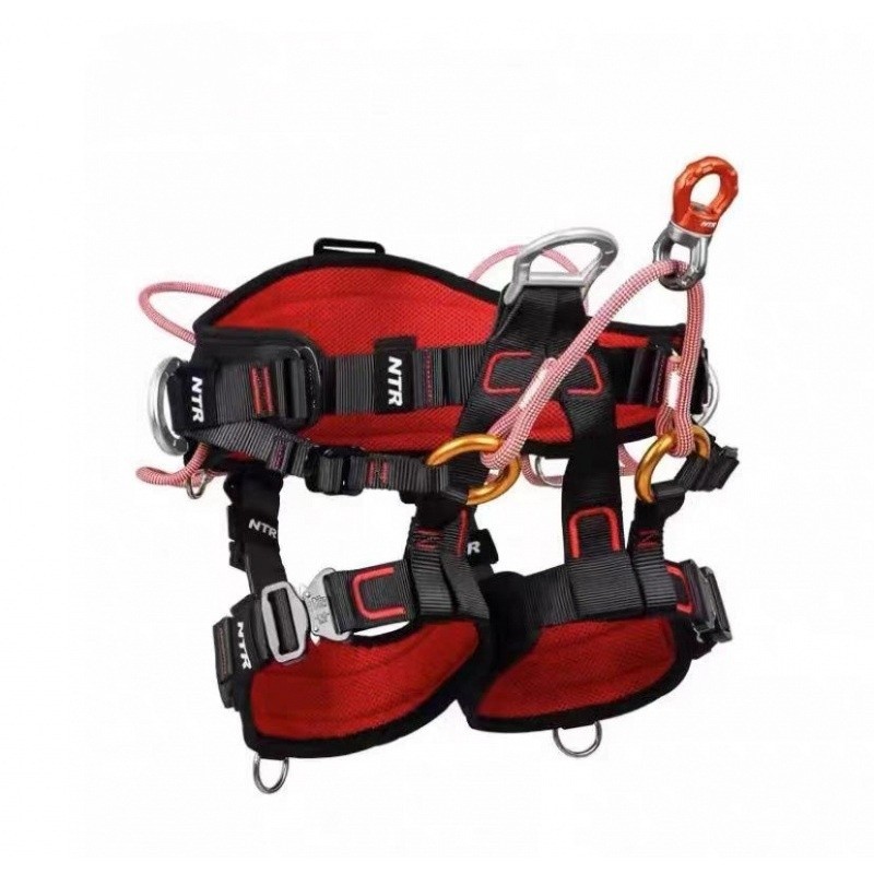 Arborist Climbing Harness, Half Body Fall Arrest Safety Saddle for Tree Work