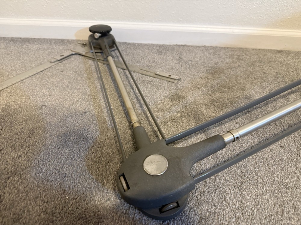 Bruning Drafting Machine Arm Serial #69502467 W/ Charles Bruning Rulers