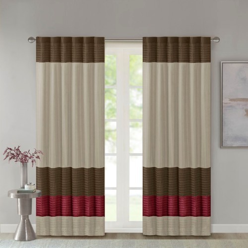 AS Light sheen fabric Curtain Panel,Added Lining,50x84"(Only 1 Pc Panel)