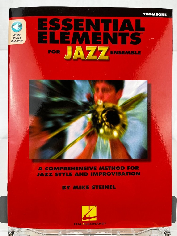 Trombone Essential Elements for Jazz Ensemble Hal Leonard Book Audio