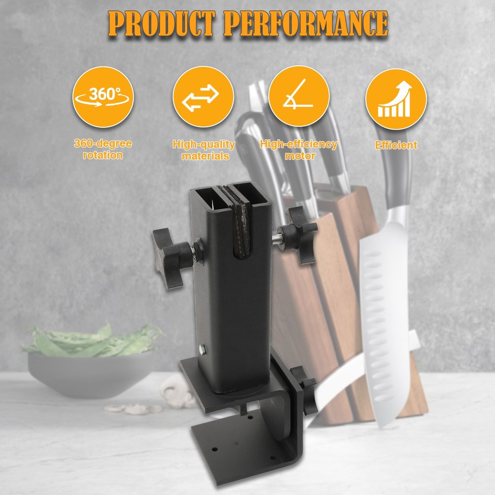 Swiveling Multi-Mount Work Bench Vise For Knife Making Work With 360° Rotation