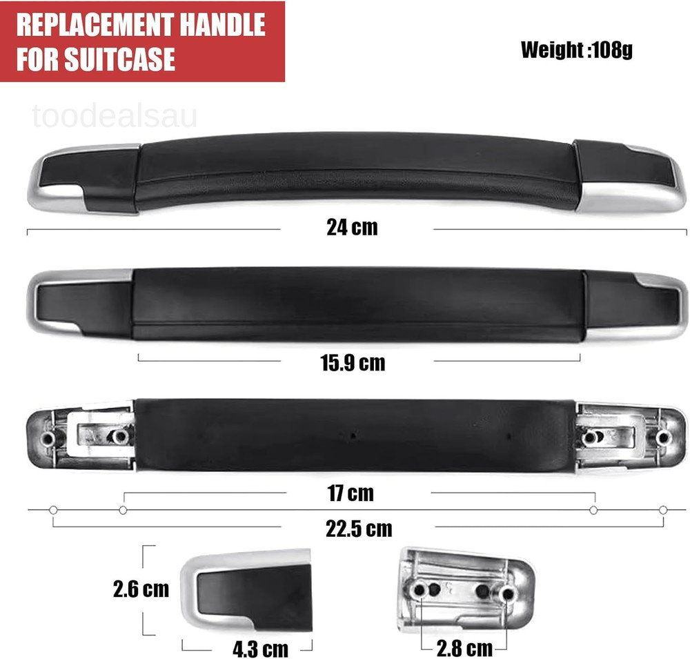Replacement Suitcase Handle Carry Strap Luggage Grip Black