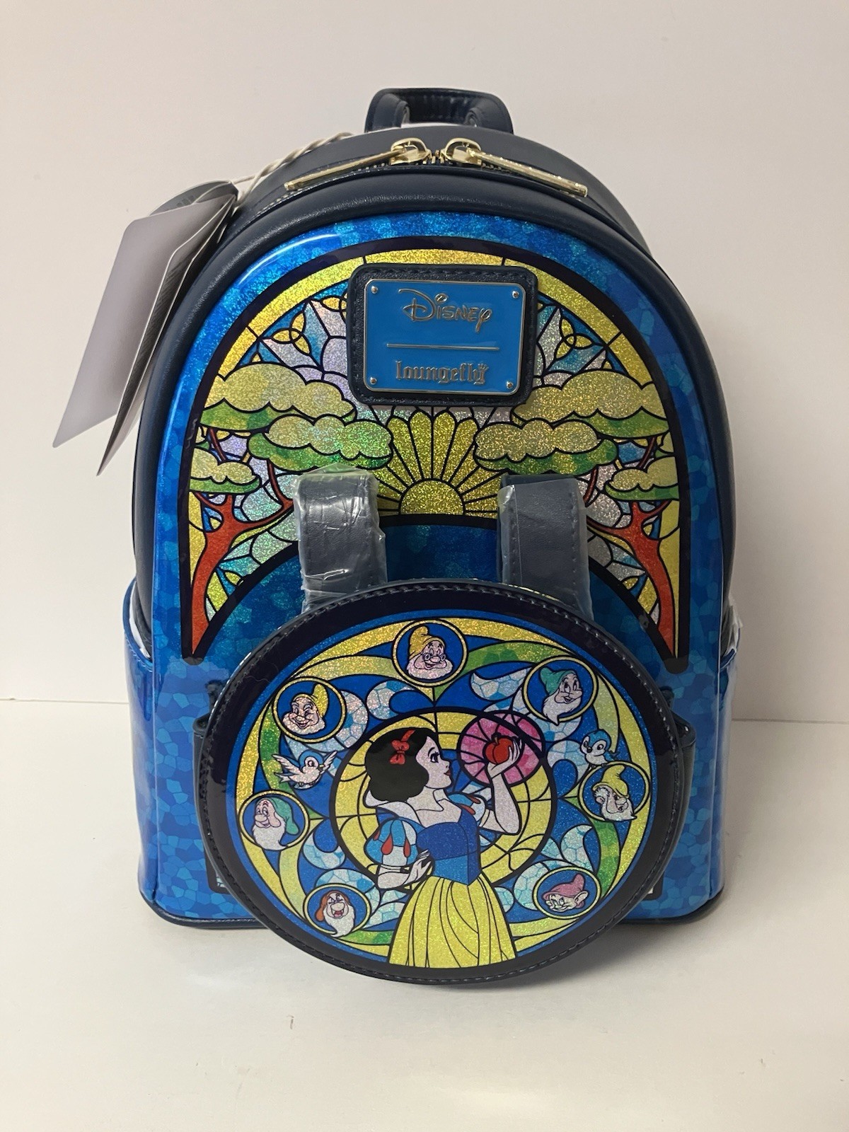Loungefly Disney Princess Stained Glass Collection Snow White Mini Backpack NWT