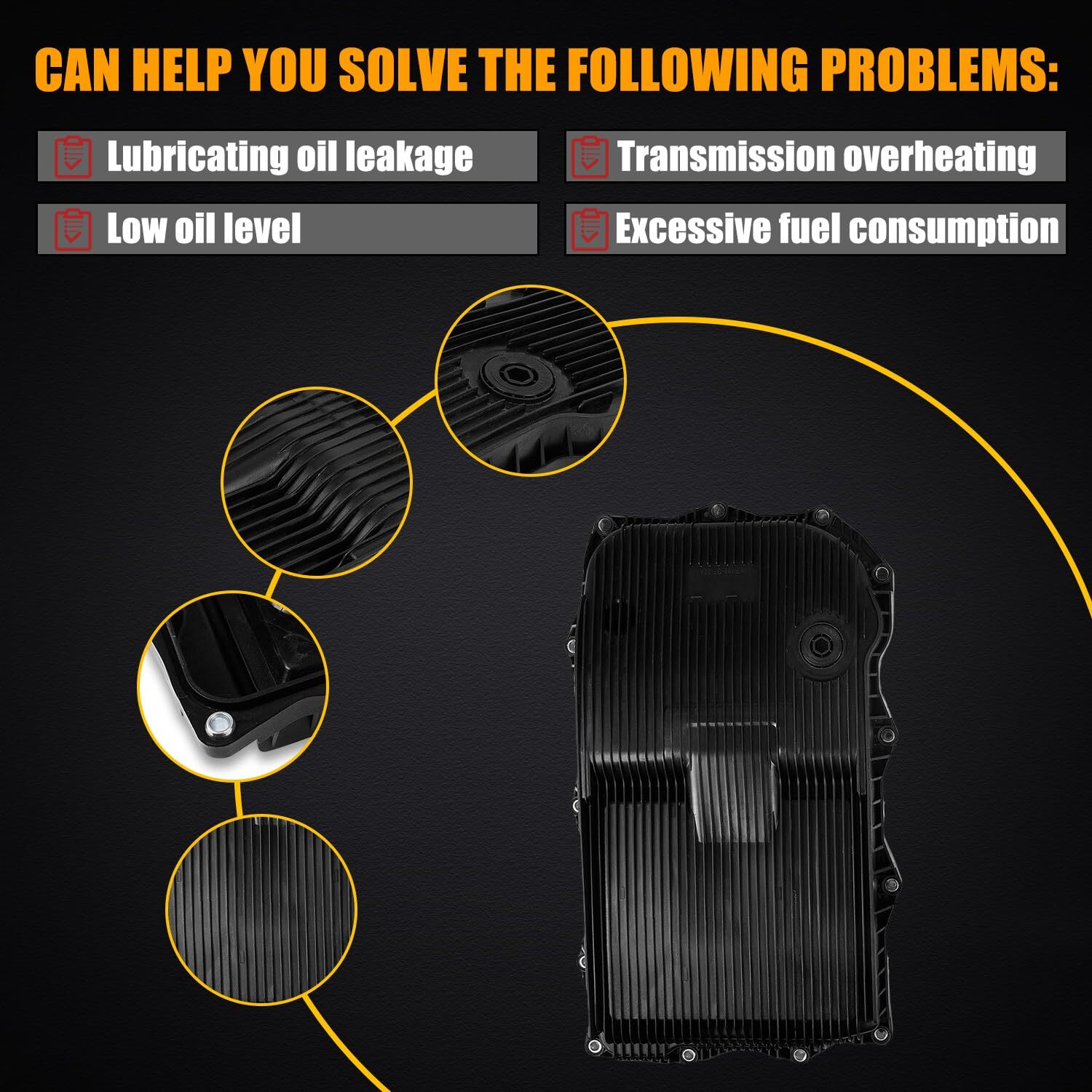 New Auto Transmission Oil Pan w/Gasket For Jeep Grand Cherokee 2014-2021 8 Speed