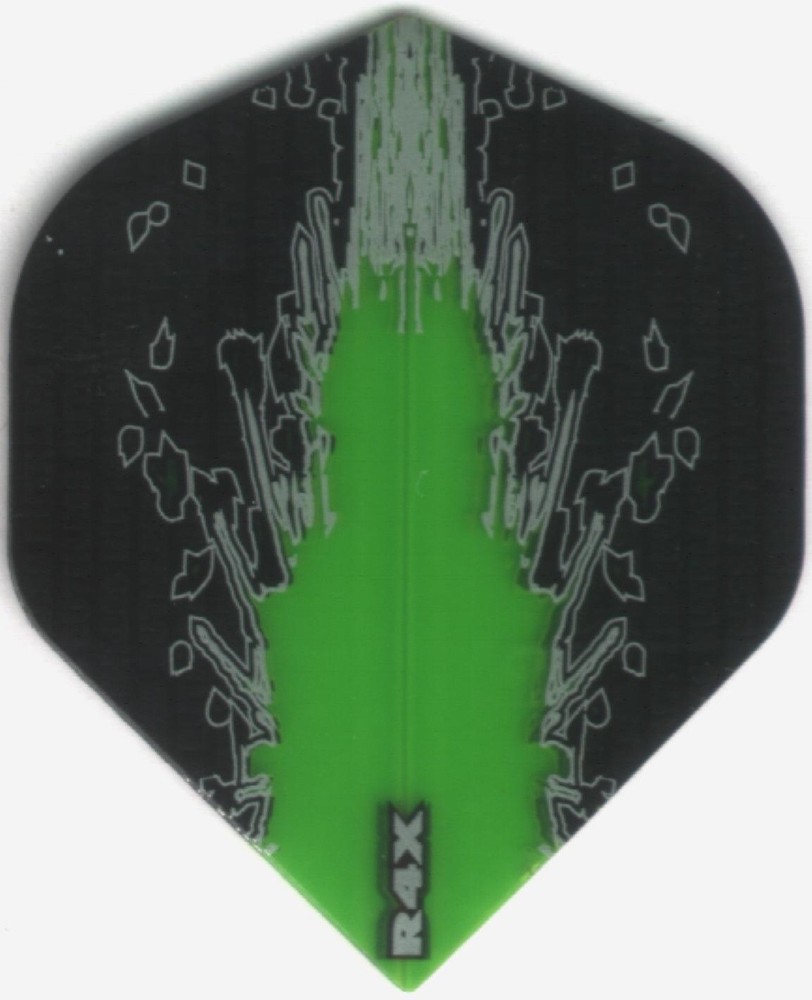 Green Splash R4X Dart Flights: 3 per set