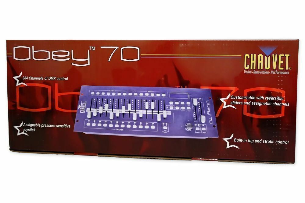 Chauvet DJ OBEY 70 Wireless DMX DJ Lighting Controller+Receiver+Transmitter