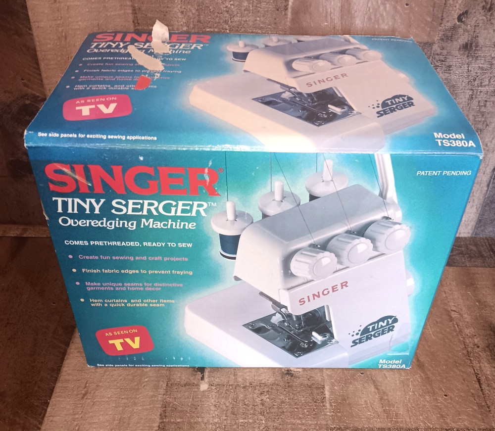 Singer Tiny Serger Overedging Sewing Machine TS380A New Open Box Please Read