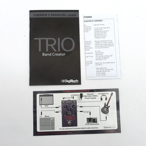 DIGITECH TRIO-V-01 Band Creator Effects Pedal