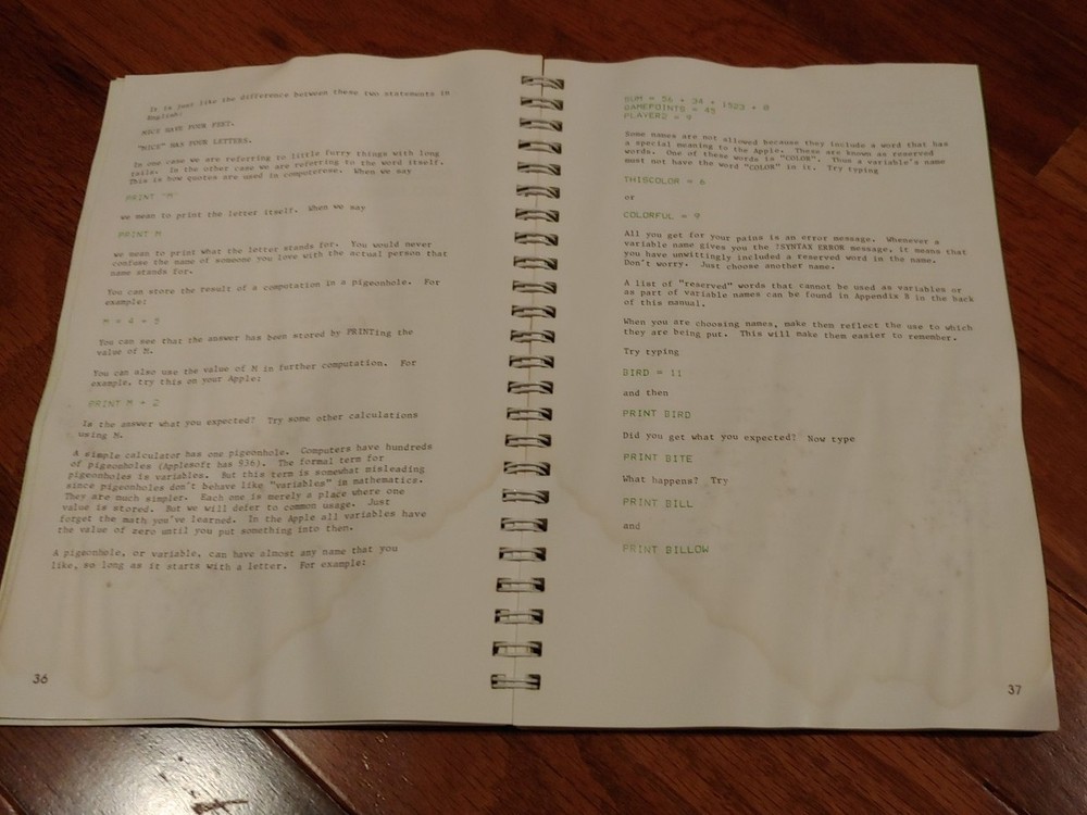 The Applesoft Tutorial Original Manual Apple Computer - 1981