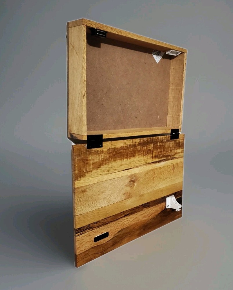 RUSTIC Concealed Handgun BATH Wall Mount Cabinet/ Hidden Lock