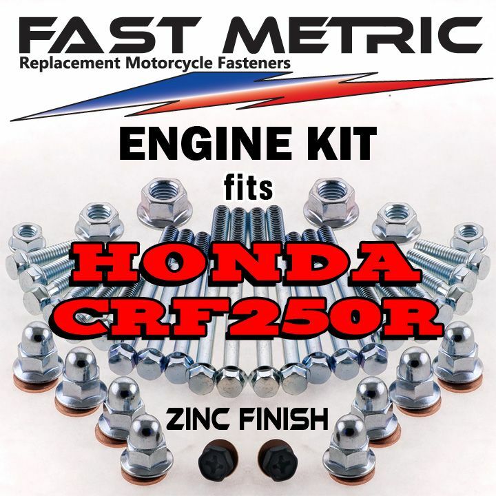 '04-'09 Honda CRF 250R Engine Rebuild Bolt Kit | FACTORY style ZINC Fasteners