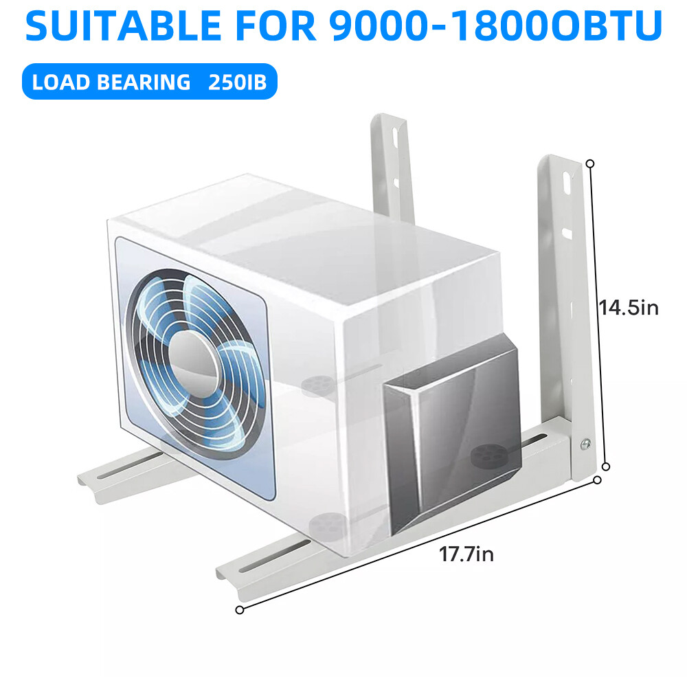 Outdoor Mini Split Wall Mounting Bracket, Heavy-Duty Wall Bracket for 9000-18000